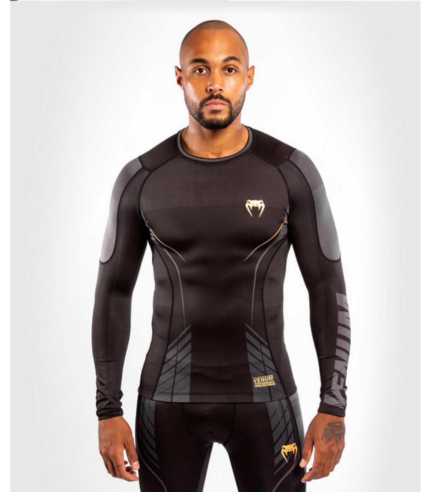 РАШГАРД - VENUM ATHLETICS RASHGUARD LONG SLEEVE BLACK/GOLD​